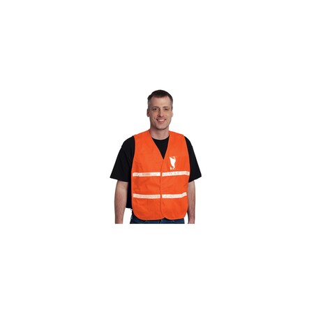 Pip NON-ANSI IC VEST, HVOPOLY/COTTON H&L CLOSURE, 1IN., PK 50 300-2512/2X-3X